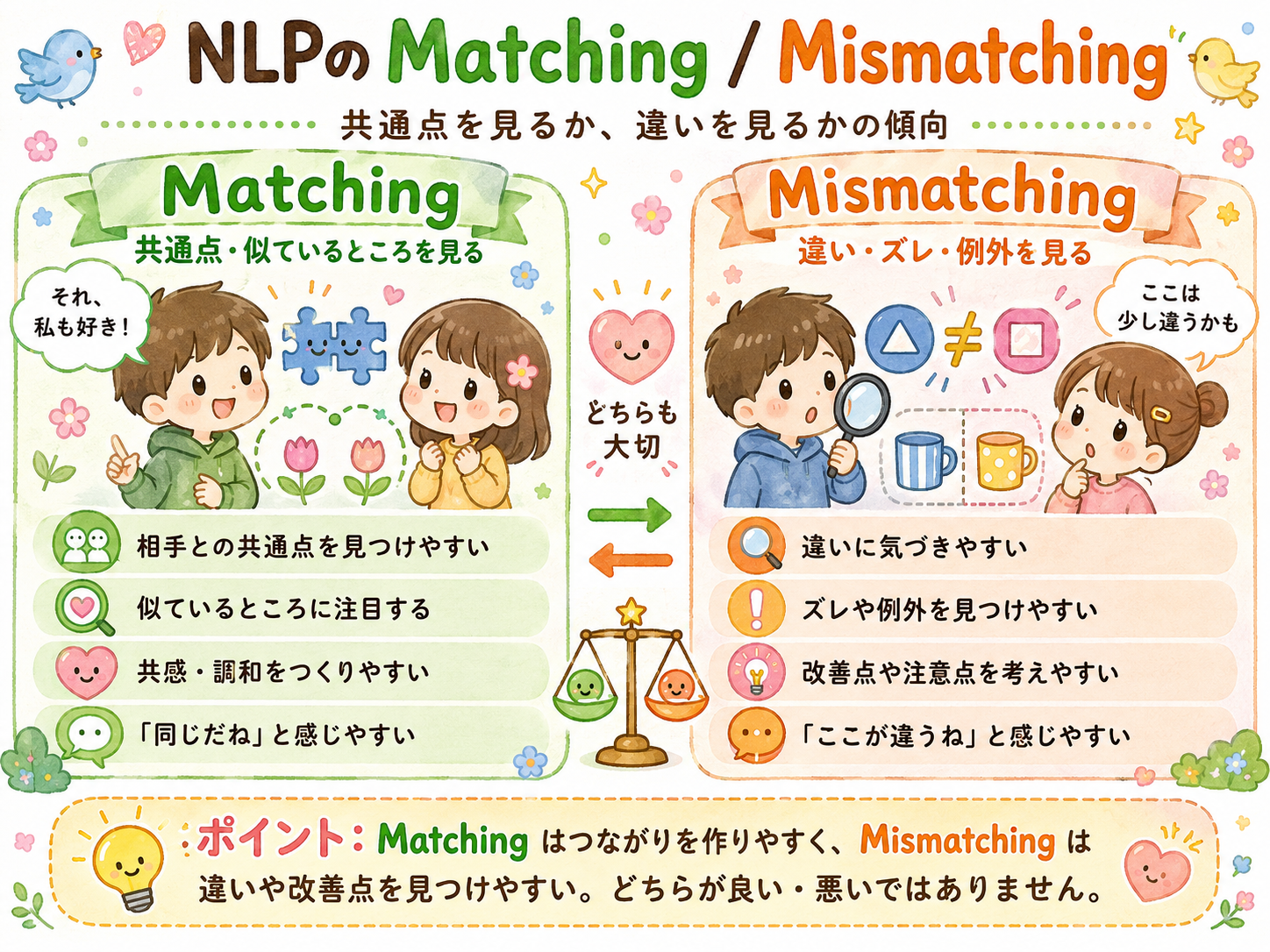 2.Matching / Mismatching（類似 / 相違）